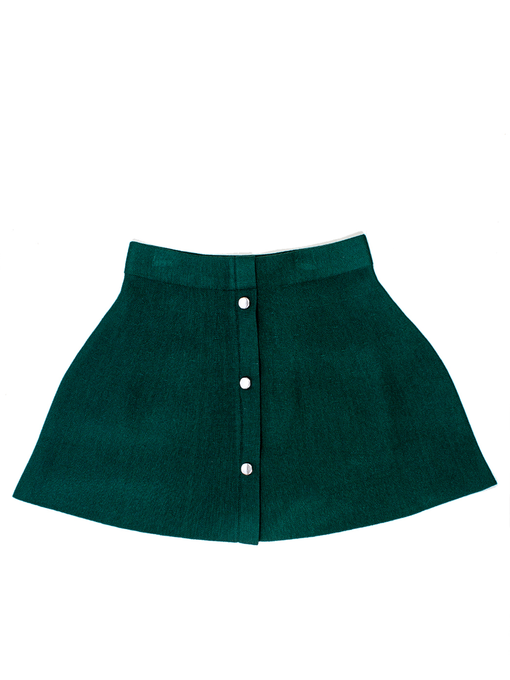 MINI GONNA LUNGA PUNTO TESSUTO, 2 TG - DARK GREEN